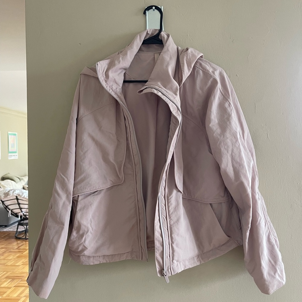 Lulu cropped rain jacket